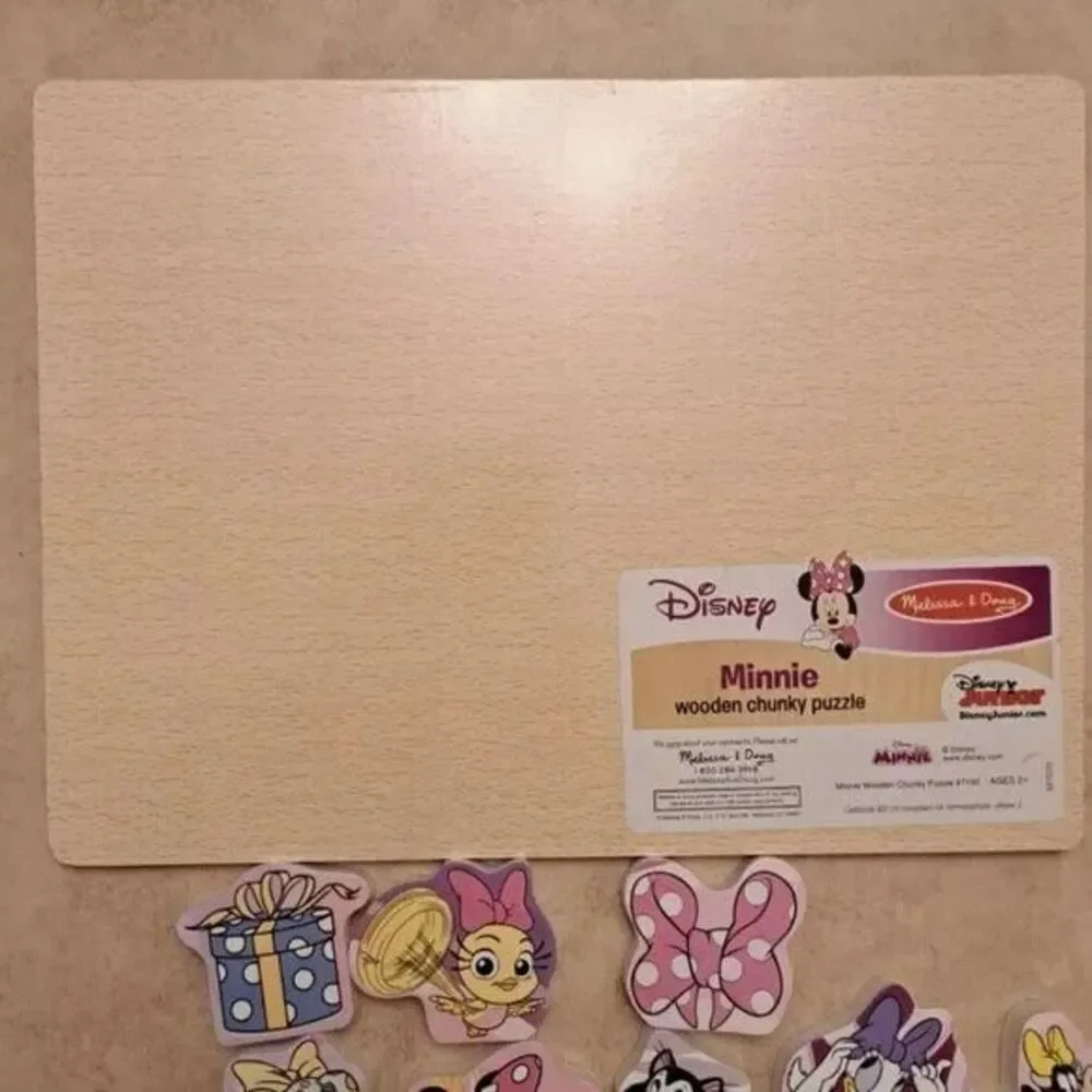 Melissa & Doug Disney Minnie Mouse and Friends Wooden Chunky Puzzle (8 pcs)